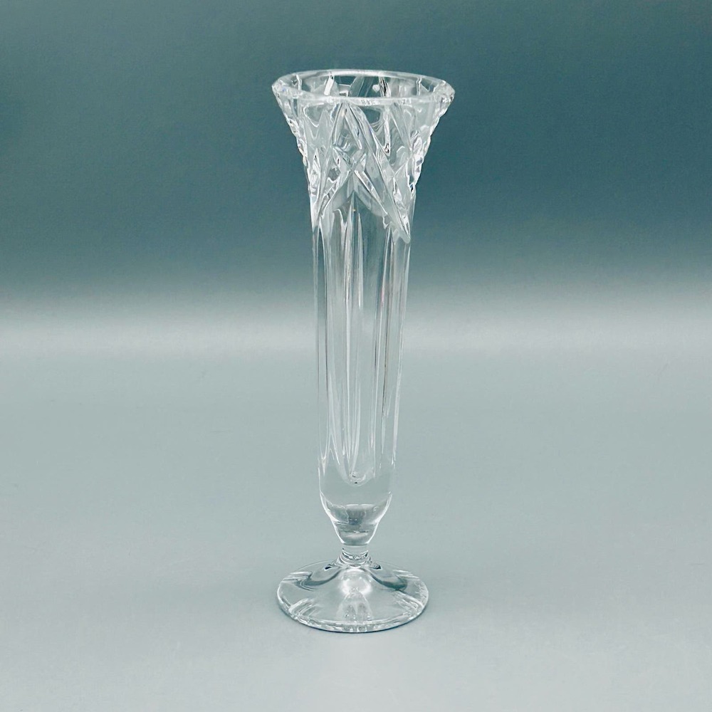 Vintage Goebel Crystal Cut Bud Vase 6 1/2”